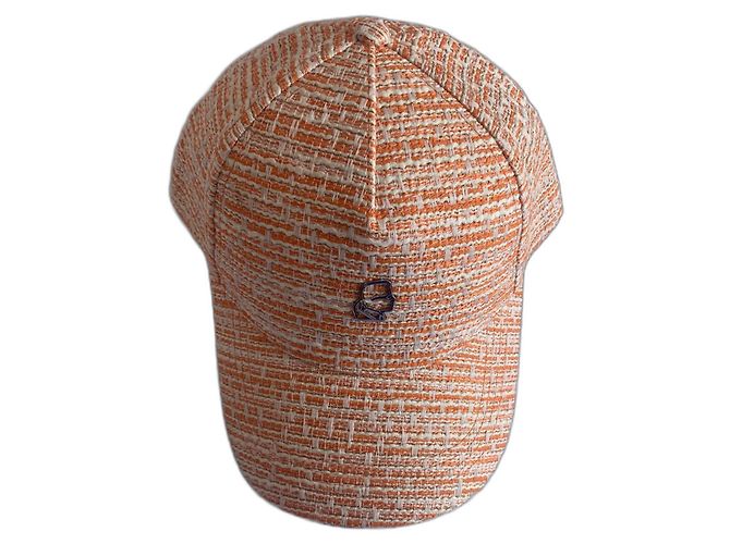 Karl Lagerfeld Tweed Cap Orange