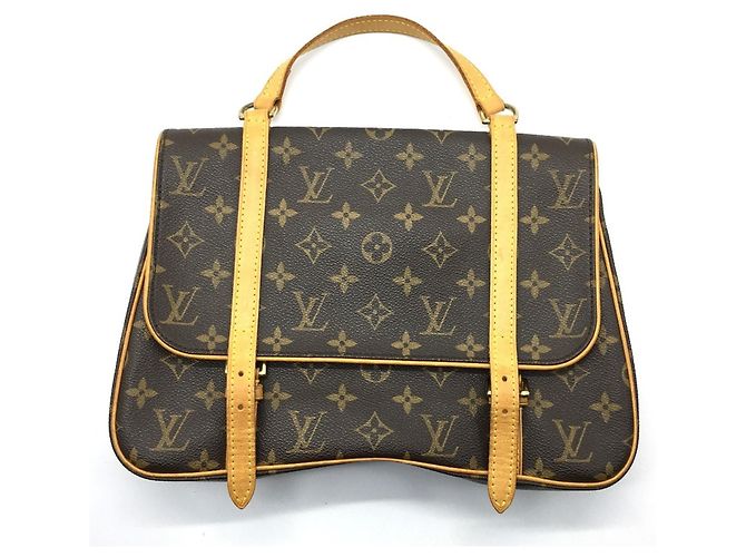 Sac à main Louis Vuitton Monogram Marel Marron