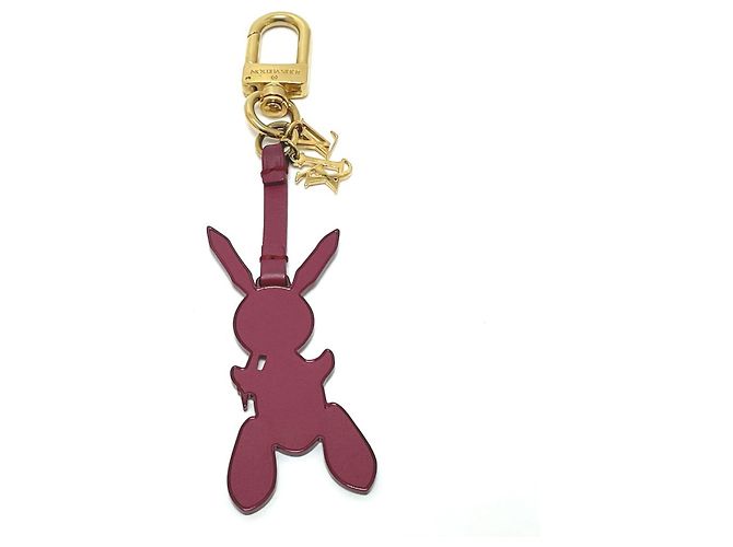 Chaveiro em forma de bolsa LV Rabbit Jeff Koons M62735 da Louis Vuitton Bordeaux