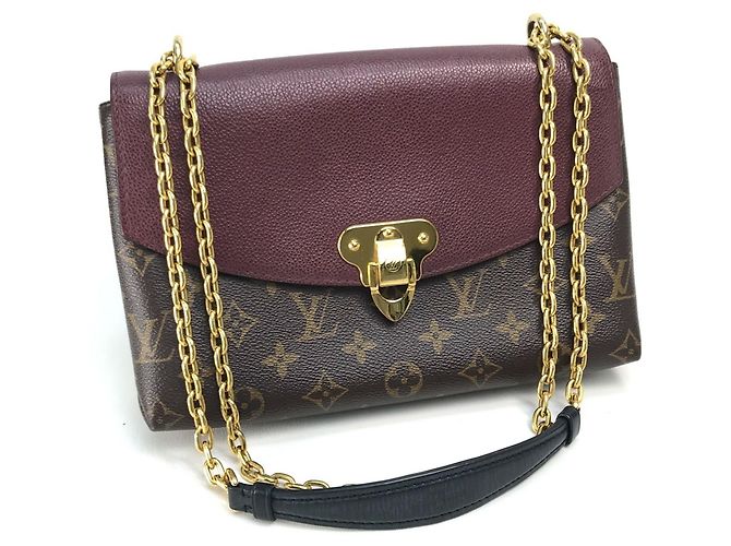 Sac à épaule Saint-Placide Monogram Louis Vuitton Marron Bordeaux