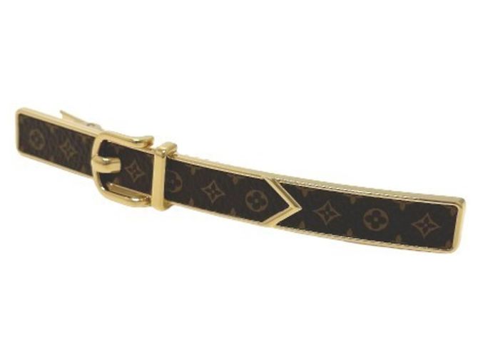 Barrette Loop Monogram Louis Vuitton Accessoire Capillaire Marron