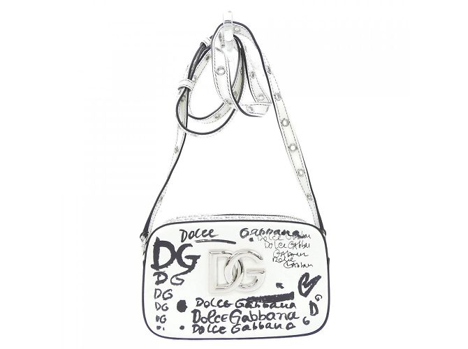 Borsa a mano nera e bianca Dolce & Gabbana Nero Bianco