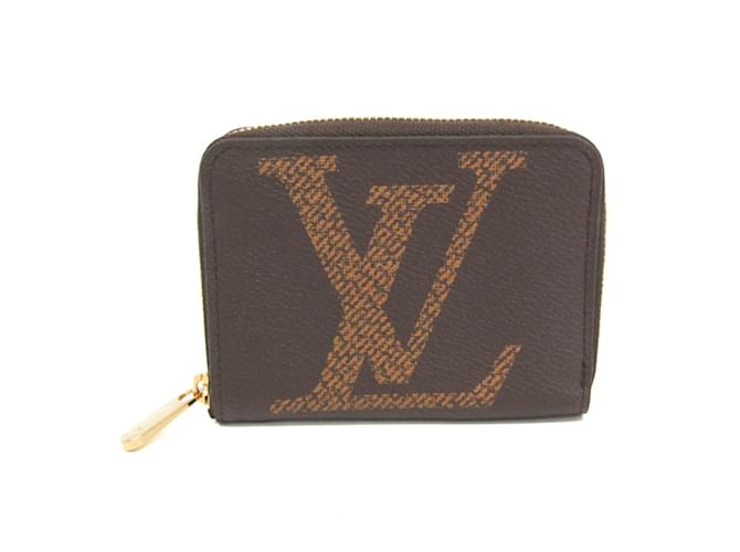 Louis Vuitton Monogram Reverse Zippy Coin Purse Brown Cloth  ref.2420711