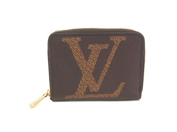 Monedero Zippy Monogram Reverse Louis Vuitton Castaño