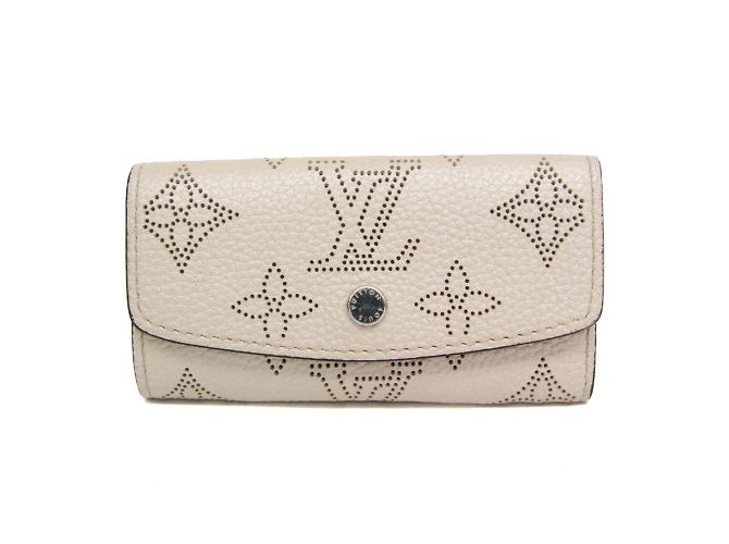 Louis Vuitton Mahina 4 Key Holder Beige