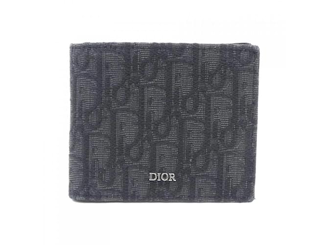 Christian Dior Navy Bi-Fold Wallet Navy blue  ref.2420750