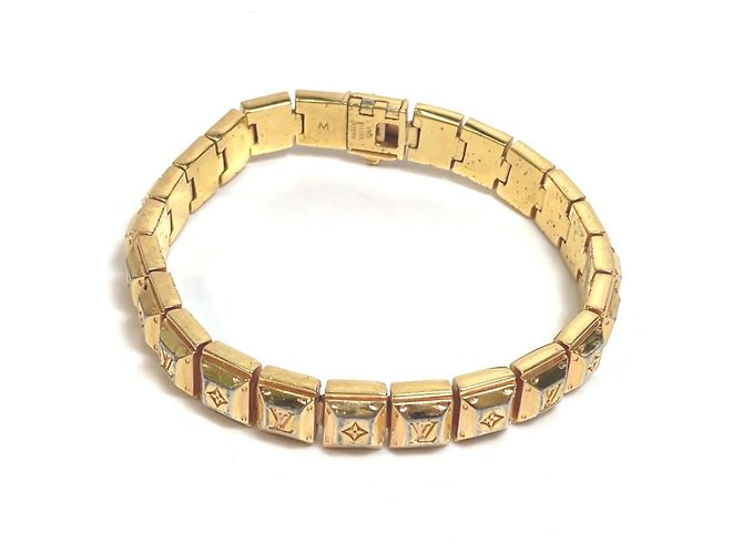 Pulseira de tênis Nanogram Louis Vuitton Dourado