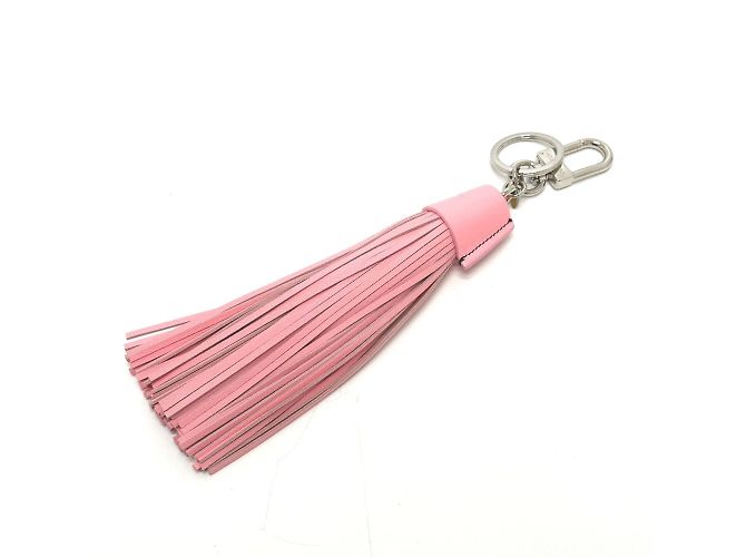 Rosa Leder-Schlüsselanhänger von Louis Vuitton Pink