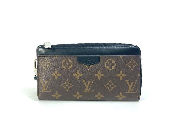 Zippy Carteira Longa Monogram Macassar Louis Vuitton Marrom Preto