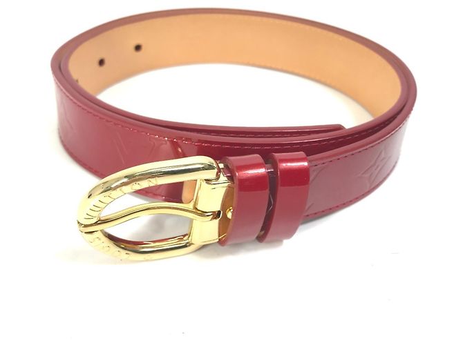 Ceinture Santur en Monogram Vernis de Louis Vuitton Rouge
