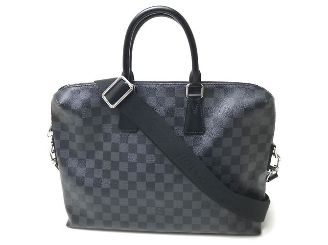 Pasta Porta-Documentos Dia Damier Graphite da Louis Vuitton Preto