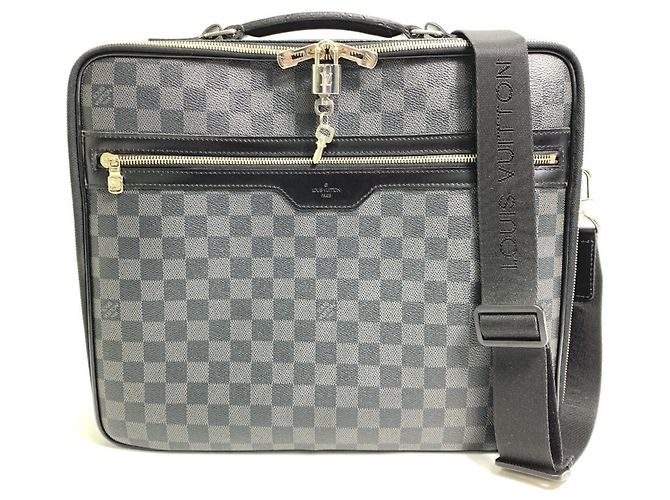Borsa a Spalla Steve 2 in 1 Damier Graphite Louis Vuitton Nero