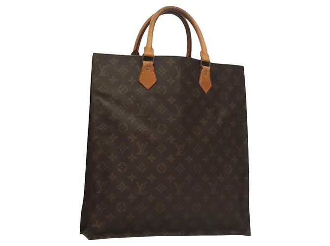 LOUIS VUITTON Sac Plat Monogram M51140 LV Auth 133062 Monogramme