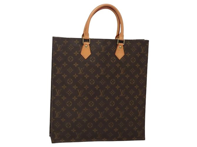 LOUIS VUITTON Bolsa Sac Plat Monogram M51140 LV Auth 133703 Monograma
