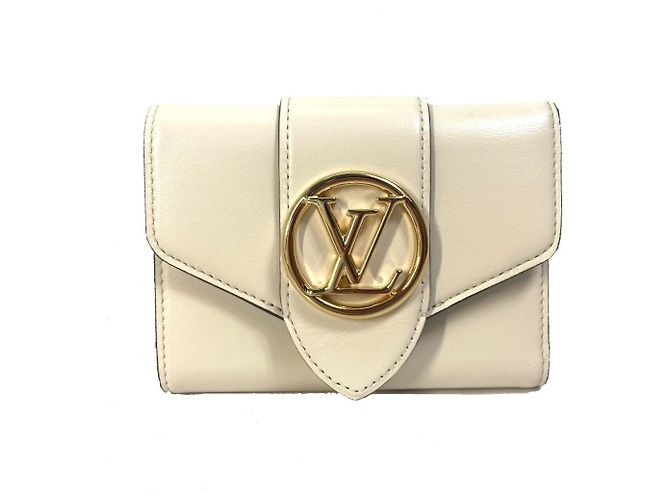 Louis Vuitton Pont Neuf Compact Tri-fold Wallet White