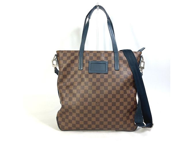 Bolsa de Ombro/Tote Damier Herald Louis Vuitton 2 em 1 Marrom Damier ebene