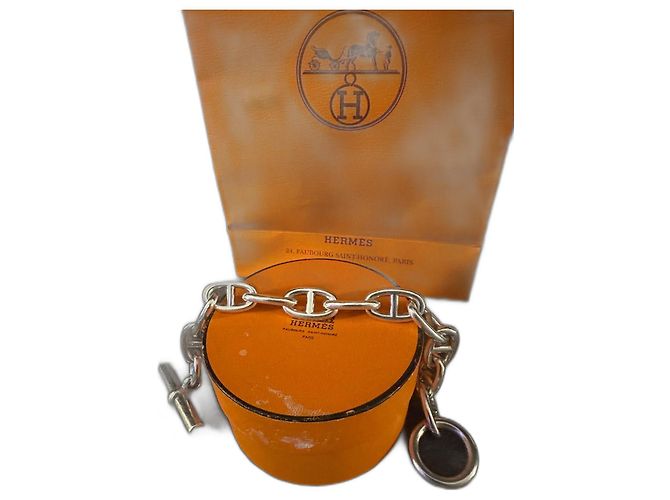 Pulsera modelo ancla de Hermès Plata