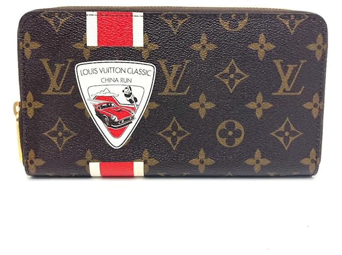 Louis Vuitton Monogram Zippy Organizer Long Wallet Brown Patent leather  ref.2422652