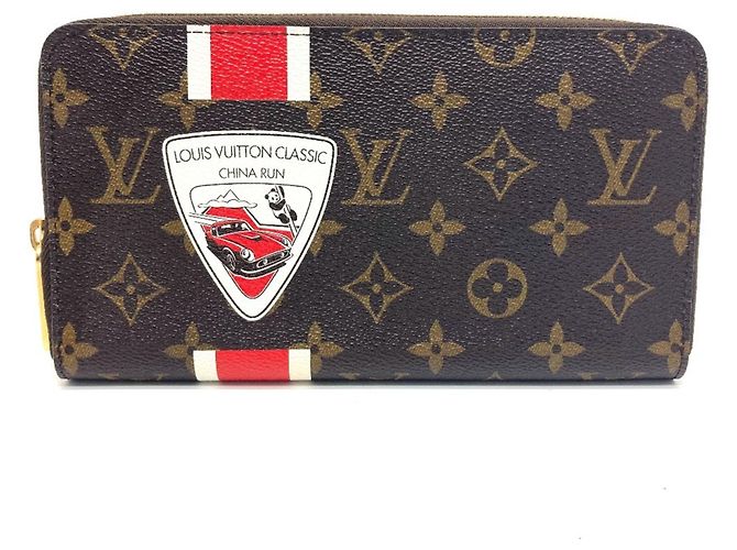 Cartera larga Zippy Organizer Monogram Louis Vuitton Castaño Monograma