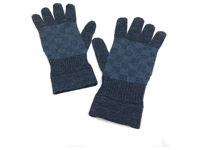 Luvas de Tricô Petit Gon Damier Graphite M70008 da Louis Vuitton