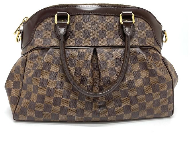 Bolsa de Ombro Damier Trevi PM Louis Vuitton Marrom Damier ebene