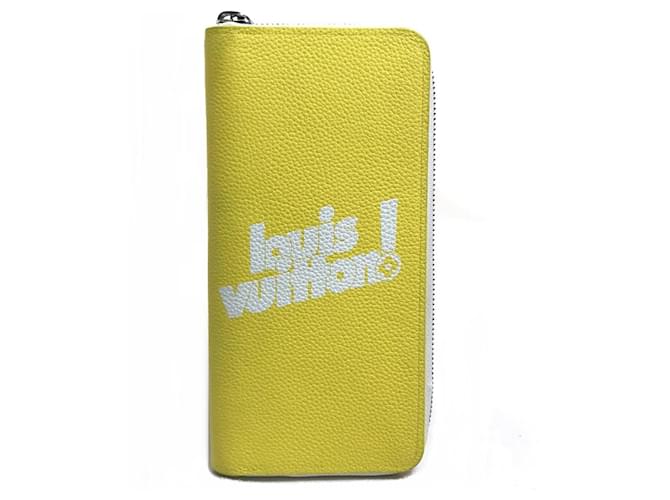 Louis Vuitton M80852 Yellow Zippy Wallet Leather  ref.2423002