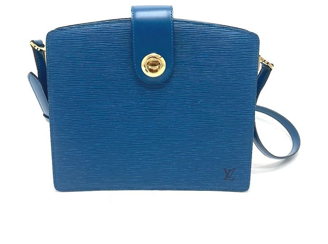 Bolsa de Ombro Capuchin One-Shoulder em Epi da Louis Vuitton Azul