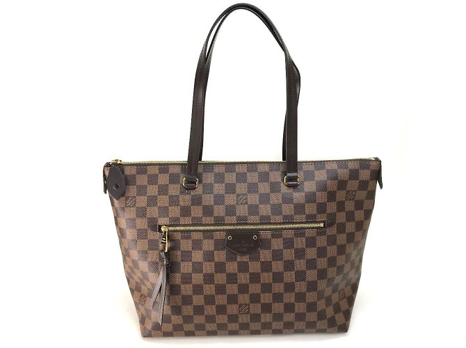 Bolsa tote Iena MM Damier da Louis Vuitton Marrom Damier ebene