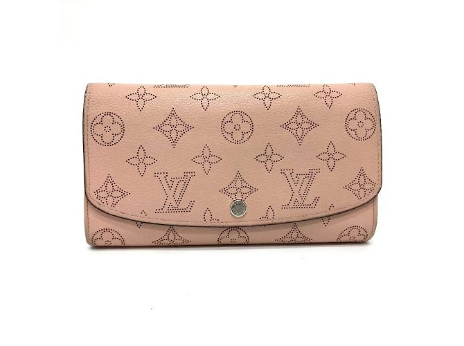 Louis Vuitton Monogram Mahina Portefeuille Iris Bifold Long Wallet Pink