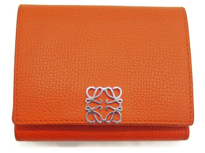 Loewe Anagram Trifold Geldbörse Orange