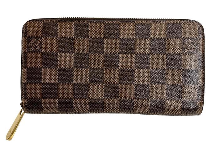 Louis Vuitton Damier Zippy Wallet Brown Damier ebene