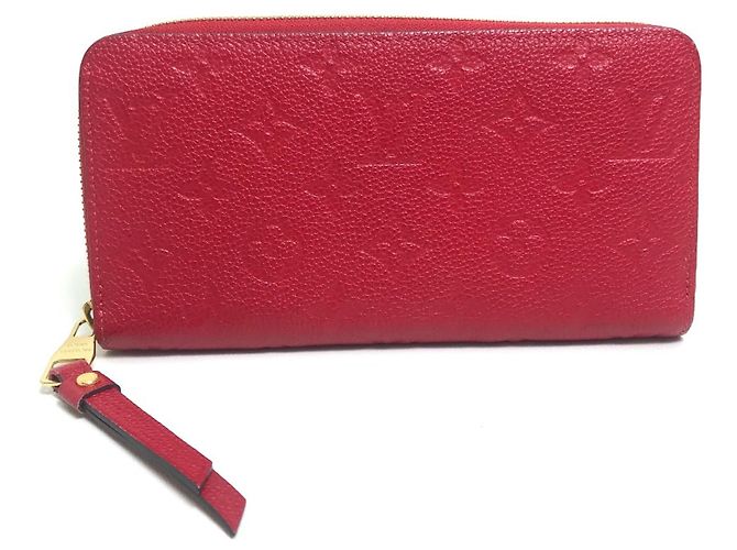 Cartera Zippy Monogram Empreinte Louis Vuitton Roja