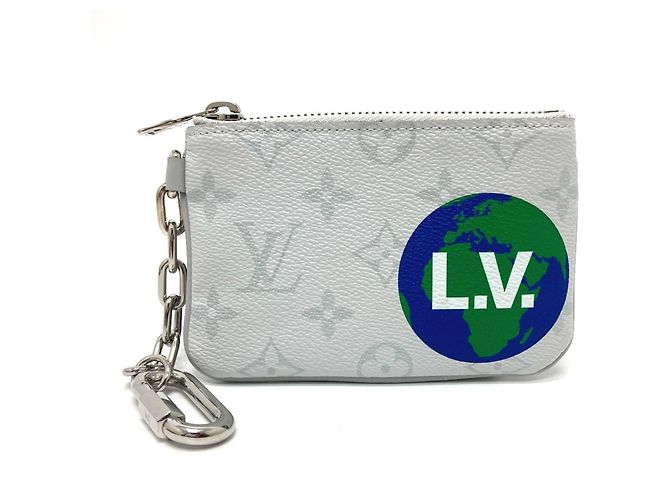 Monedero con cremallera PM Monograma Louis Vuitton Blanco