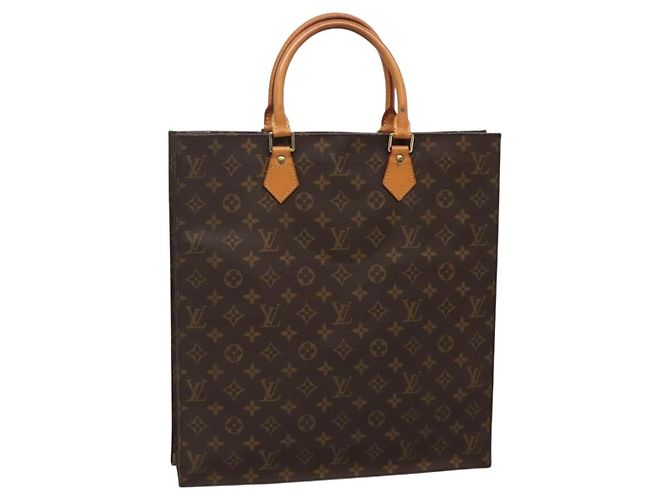 LOUIS VUITTON Bolsa Sac Plat Monogram M51140 LV Auth 136656 Monograma