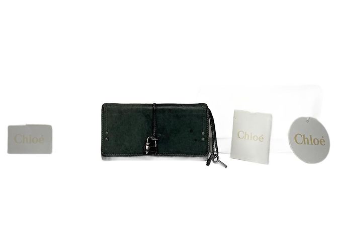 Chloé Vintage Chloe Paddington Leather wallet Blue