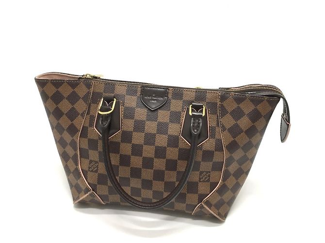 Tote PM Damier Kaissa de Louis Vuitton Marron Rose