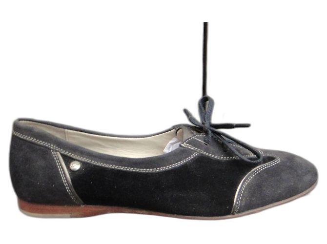 Derbies Paraboot en daim noir