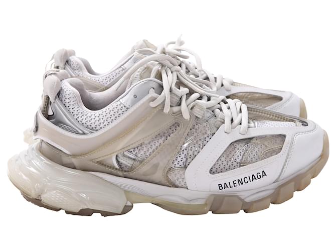 Balenciaga Track Sneakers in White Polyurethane Cream Plastic  ref.2424889