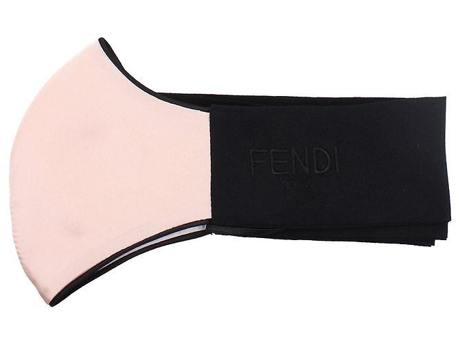 Fendi Pink Silk Facemasks
