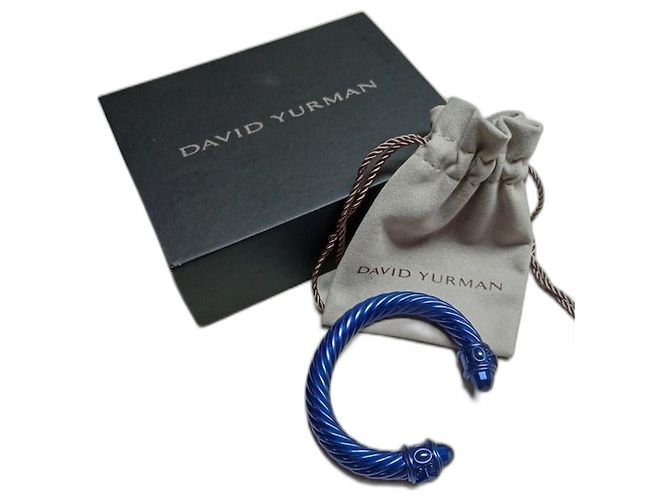 David Yurman Pulsera de cable renacimiento Azul
