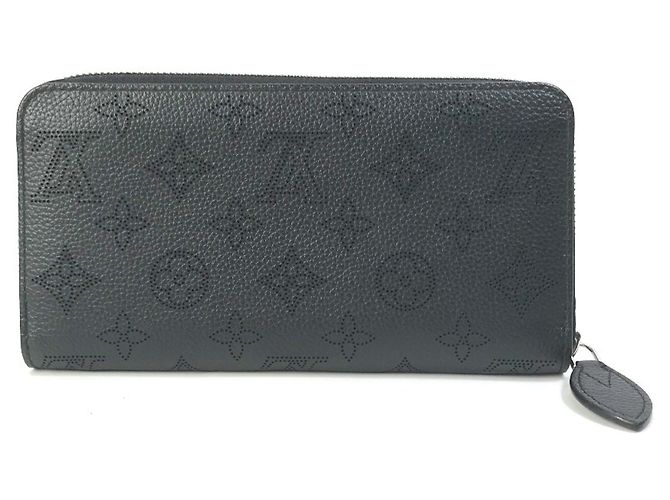 Louis Vuitton Monogram Mahina Zippy Wallet Black