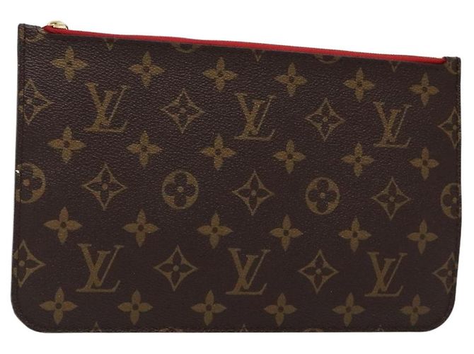 LOUIS VUITTON Monogram Neverfull MM Pouch Accessory Pouch LV Auth BA4608