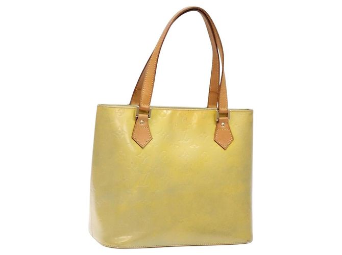 LOUIS VUITTON Handtasche Houston Monogram Vernis Grau M91053 LV Auth BA4451