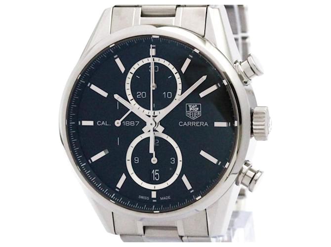 TAG HEUER Carrera Calibre 1887 Chronograph Steel Watch CAR2110  ref.2426413