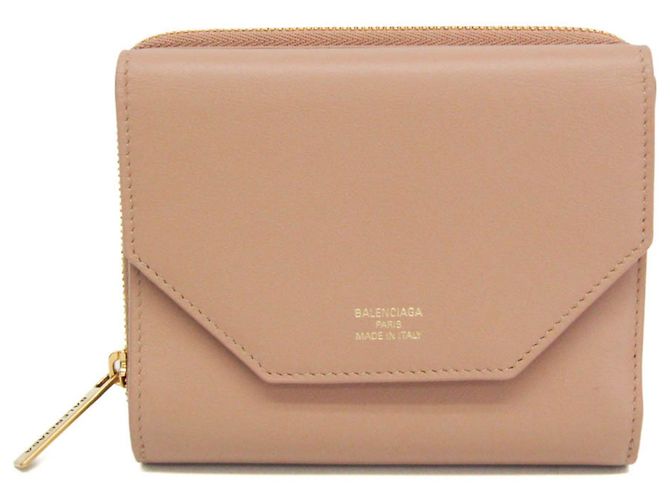 Balenciaga Envelope Compact Wallet Beige