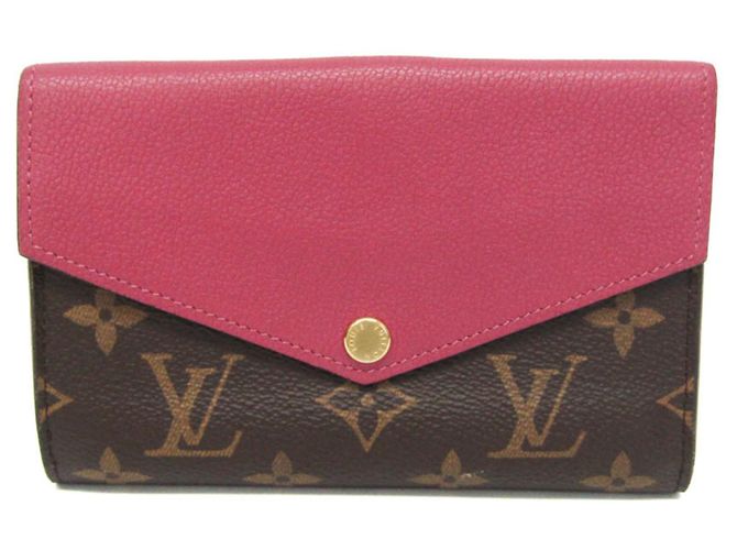 Carteira Compacta Pallas Monogram Louis Vuitton Marrom Roxo escuro