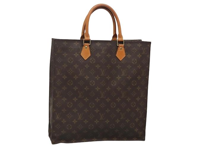 LOUIS VUITTON Bolsa Sac Plat Monogram M51140 LV Auth BA4419 Monograma