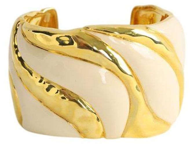 Aurelie Bidermann Bracciale dorato