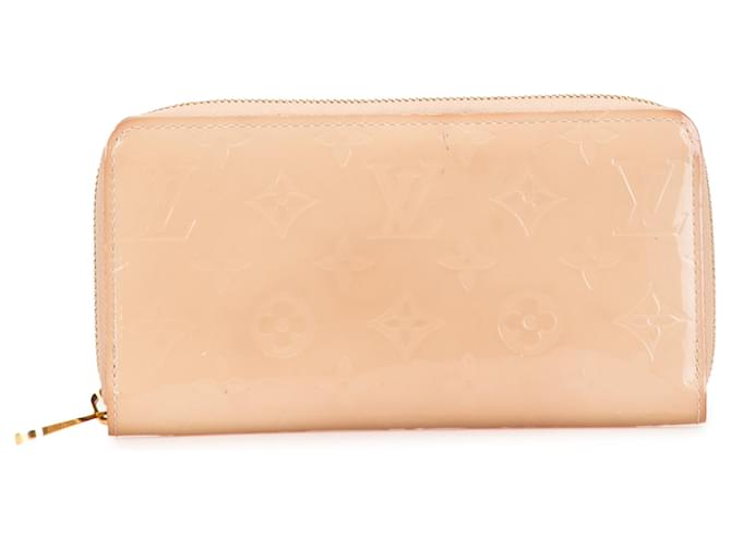 Louis Vuitton Brown Monogram Vernis Zippy Long Wallet Beige Leather Patent leather  ref.2429606
