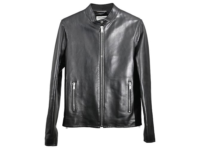 Saint Laurent Racer Jacket in Black Leather